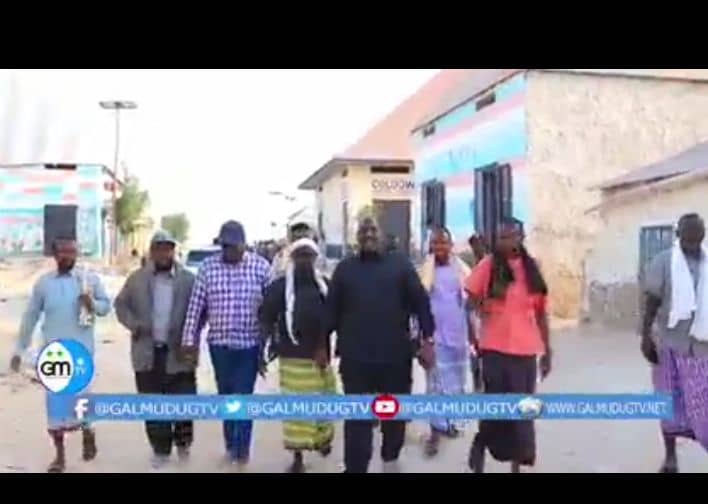 Wafdi Xildhibaano heer Federaal Iyo Galmudug ah  oo kormeer kutagay deegaanka   Ceel-dibir ee bariga gobolka mudug.