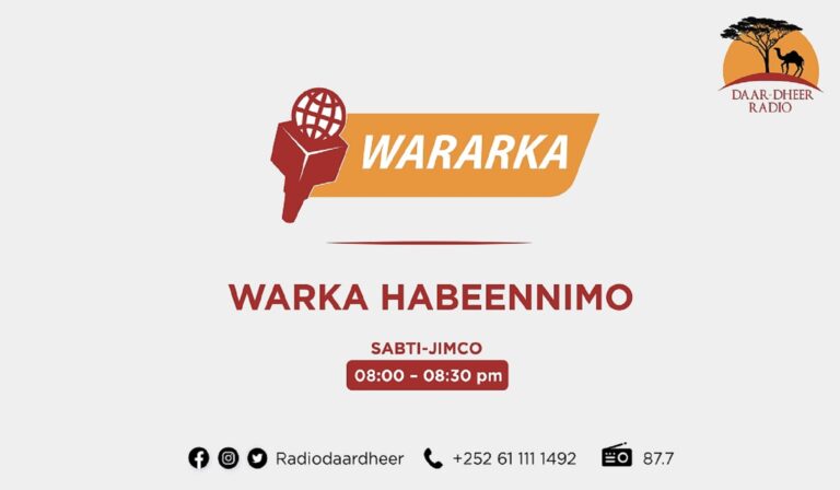 Warka Habeennimo ee Radio Daar-dheer.