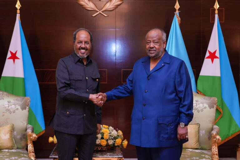 Madaxwaynaha Soomaaliya oo kulan la qaatay dhiggiisa dalka Djibouti