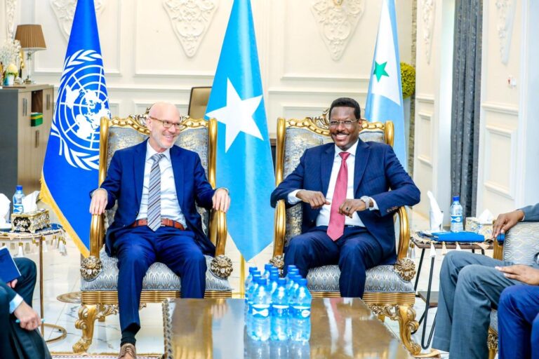 Madaxa xafiiska Qarammada Midoobay Soomaaliya oo maanta safar shaqo ku yimid Dhuusamareeb.