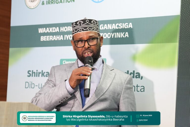 Wasaaradda beeraha Galmudug oo ka hadashay hormarada laga sameeyay wax soo-saarka beeraha.