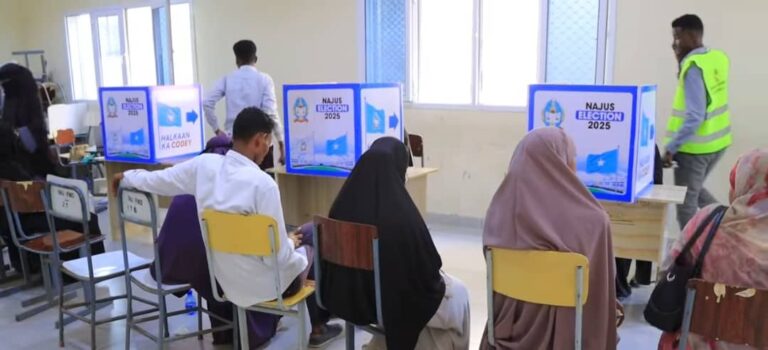 Doorashada Naadiga Ardayda Jaamacadda Ummadda Soomaaliyeed oo Ka Dhacday Muqdisho