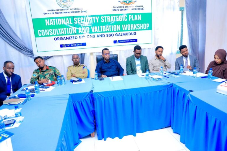 Shirka Wadatashiga iyo Meelmarin Istiraatijiyadda Amniga Qaranka oo ka qabsoomay Dhuusamareeb
