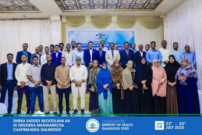 Shir  looga hadlayay iskuxirka mashaariicda caafimaadka oo lagu soo xiray Dhuusamareeb.