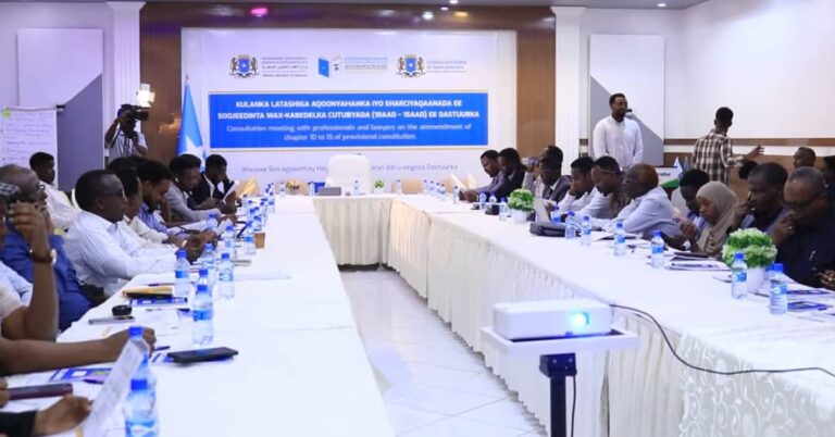 Shirka latashiga aqoonyahanada ee wax ka bedelka  Dastuurka Dalka oo Muqdisho lagu qabtay