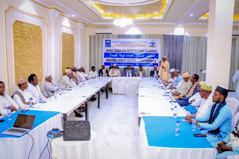 Shirka sanadlaha ee culimada Galmudug oo ka furmay Magaalada Dhuusamareeb.