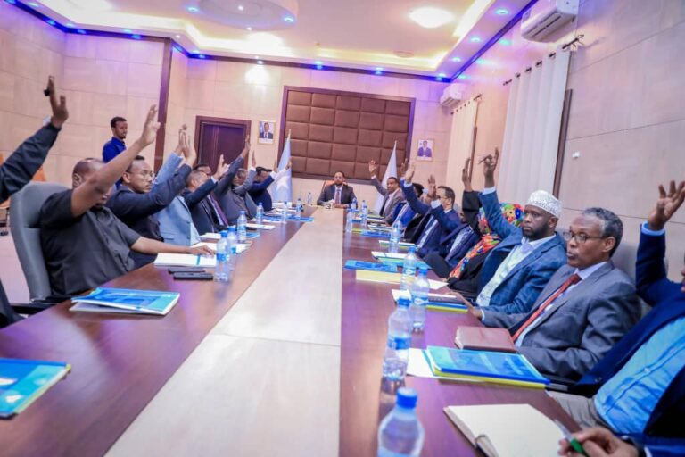 Madaxweyne ku xigeenka Galmudug oo shir gudoomiyay kulanka golaha wasiirada ee Galmudug.