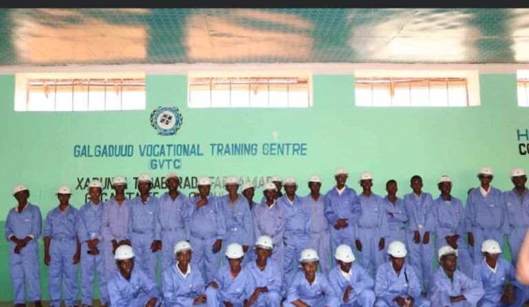 Dhalinyaro baratay xirfaddo ay ku shaqeysan karaan oo munaasabad qalinjebin loogu qabtay Dhuusamareeb